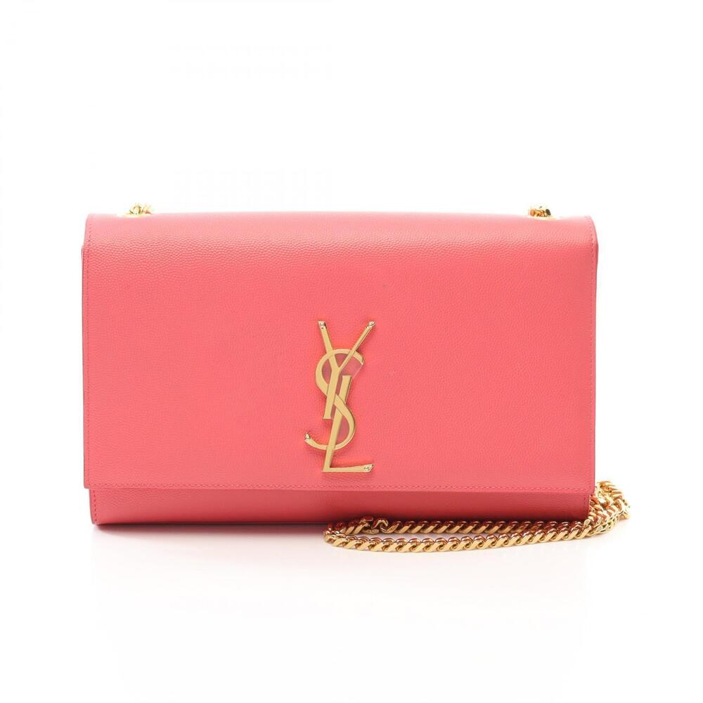 Saint Laurent Kate Shoulder Bag Leather Pink